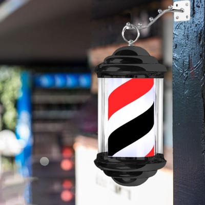 Светильник на столбе для парикмахера, классический, для парикмахерской, традиционный, открытая вывеска салона, вращающийся парикмахерский светильник