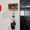 Car Garage Key Holder With Opening Door Fun Garage Keychain Wall Hanging Car Key Holder Easy Installation Wall Decoration