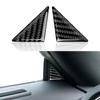 Car Door Front Triangle Window Pillar Cover Carbon Fiber Stickers Decor for Dodge Challenger -2015