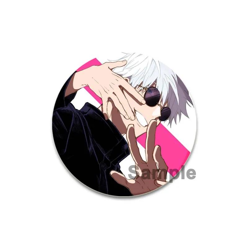 32/44/58mm Cute Anime Style Jujutsu Kaisen Brooch Satoru Gojou Cosplay Comic Button Pins Clothes Backpacks Cartoon Badge Jewelry Accessorie