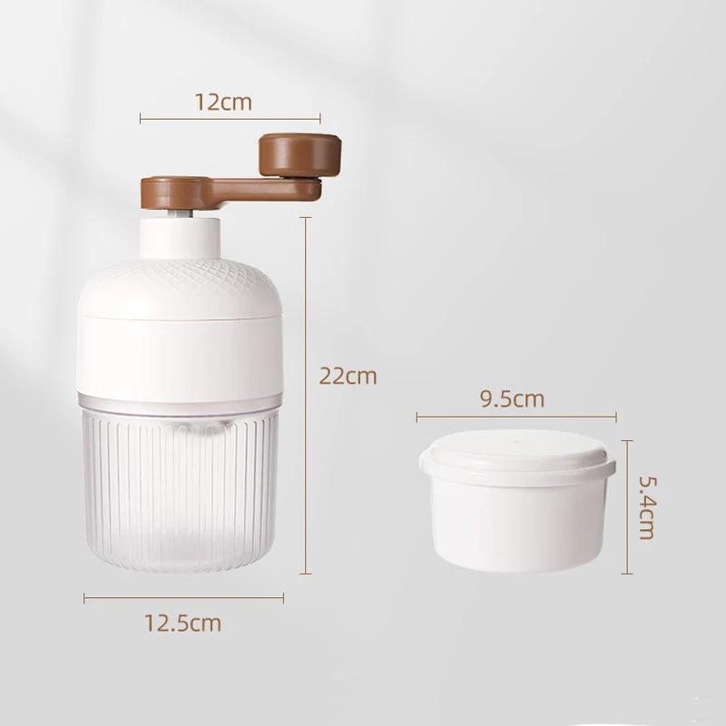 Пищевая ручная машина для строганого льда Портативная машина для колки льда с ручным приводом Коробка для приготовления льда Инструменты для бизнеса и домашней кухни