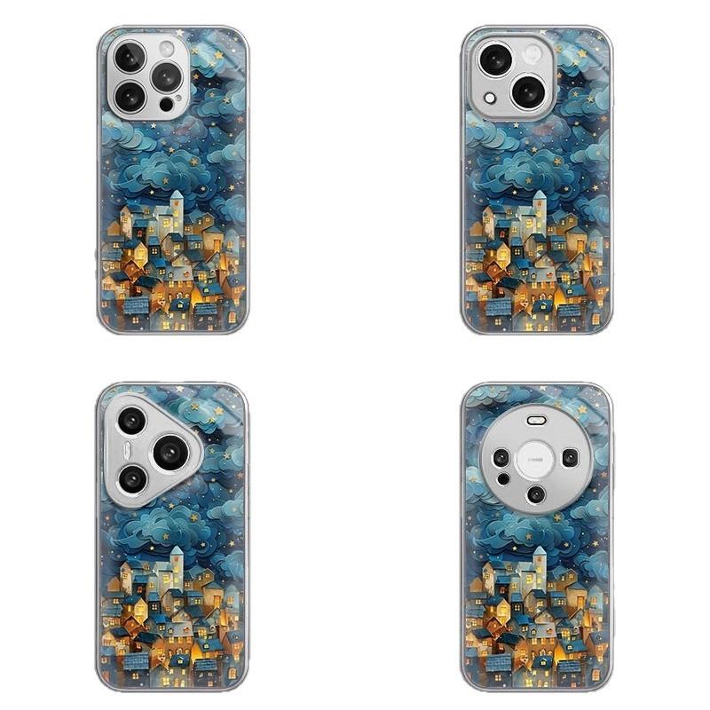 For Apple 16promax New Year Women’s Model for IPhone Mobile Phone Case 15 Yunduo Town 14pm Hydrogel Shell