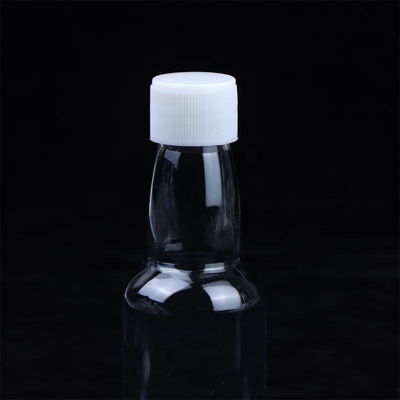 Mini Plastic Drink Bottles 10Pcs 50ML Leakproof Portable Liquor Juice Containers for Daily Use Travel Picnic