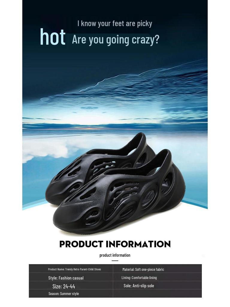 Men's, Women's, and Kids' Summer EVA Sandals - Cross-Border Hole Design