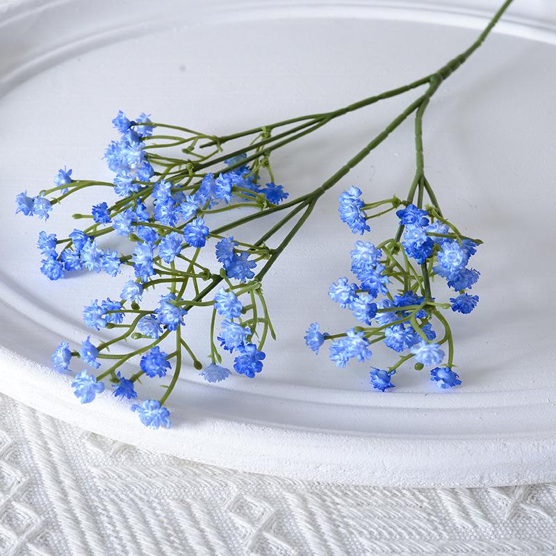 Искусственный букет гипсофилы для свадебного украшения - Мягкий резиновый одиночный стебель