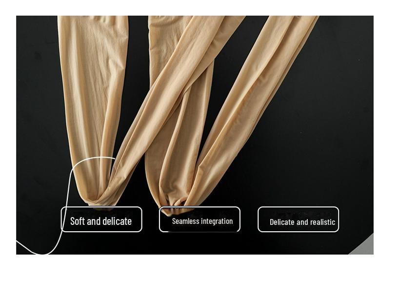 Бесшовные колготки Yuanbao с высокой талией 360° — женские, с защитой от зацепов, телесного цвета, весна и осень.