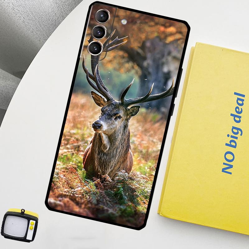 Чехол Deer Funda для Samsung Galaxy S22 Ultra S23 FE S9 S10 Note 10 Plus Note 20 Ultra S20 S21 FE