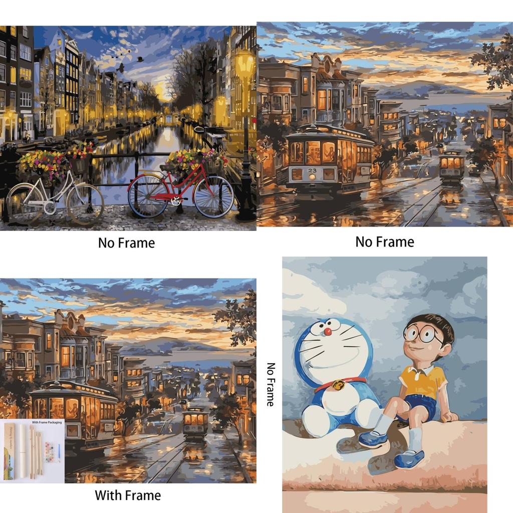 Изысканный набор для рисования по номерам своими руками для детей и взрослых с экологически чистыми акриловыми красками