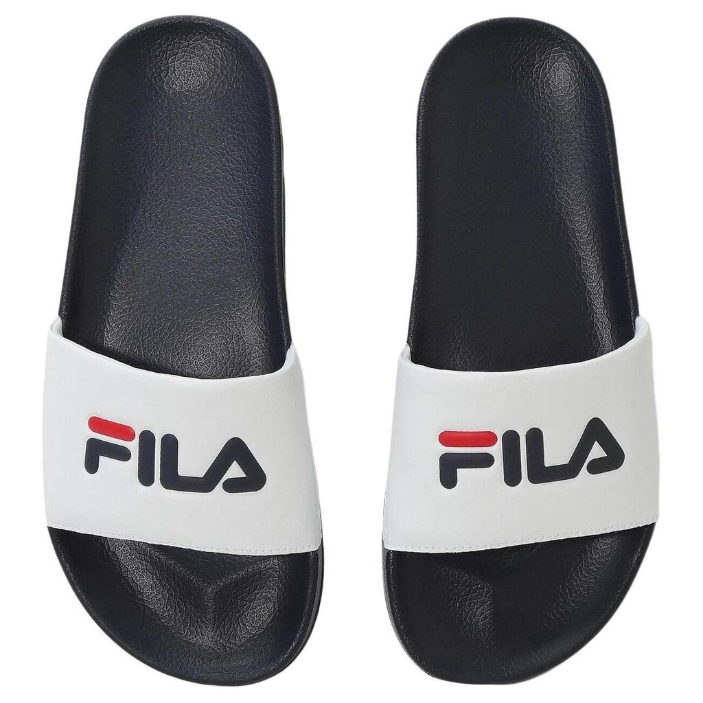 Fila Дрифтер Удобные Универсальные Антифрикционные Шлепанцы-Слайдеры Унисекс Обувь Бело-Синие 1SM02591H422