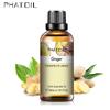 PHATOIL 30 мл Чистое эфирное масло имбиря для роста волос Предотвращение выпадения волос Повышение иммунитета Лечение мышечных растяжений Эфирное масло терапевтического класса