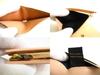Authentic BVLGARI Logo Infiniteum Pink Beige Leather Bifold Wallet Compact Wallet #b169  Open box