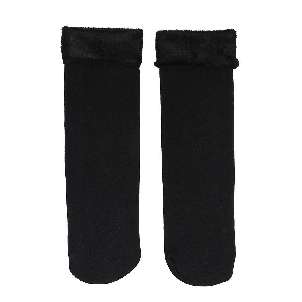 Velvet-lined Snow Socks Thickened Women's Hosiery Bare Leg Artifact Home Floor Socks  Unisex