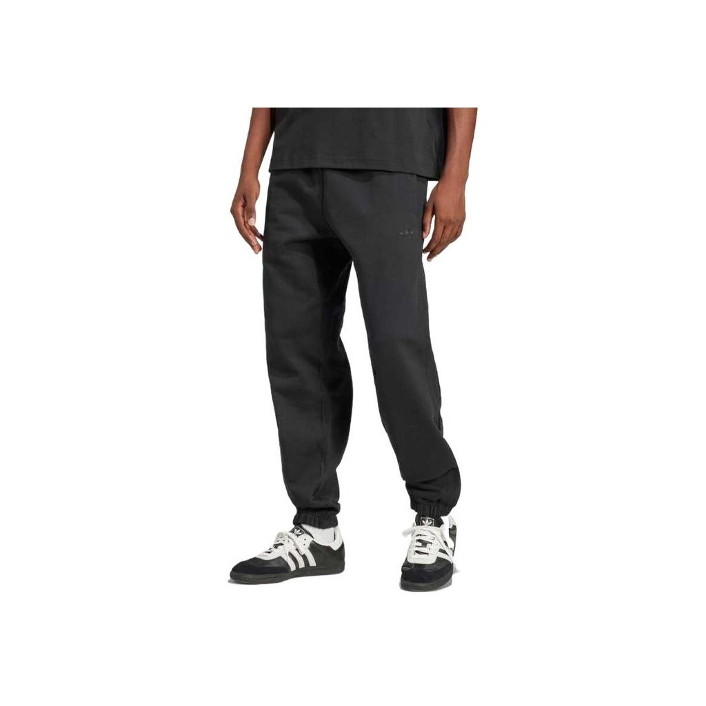 adidas Оригинальные спортивные штаны премиум-класса Essentials с вышитым логотипом бренда, удобные мягкие повседневные спортивные брюки с манжетами, мужские брюки черного цвета JC9575