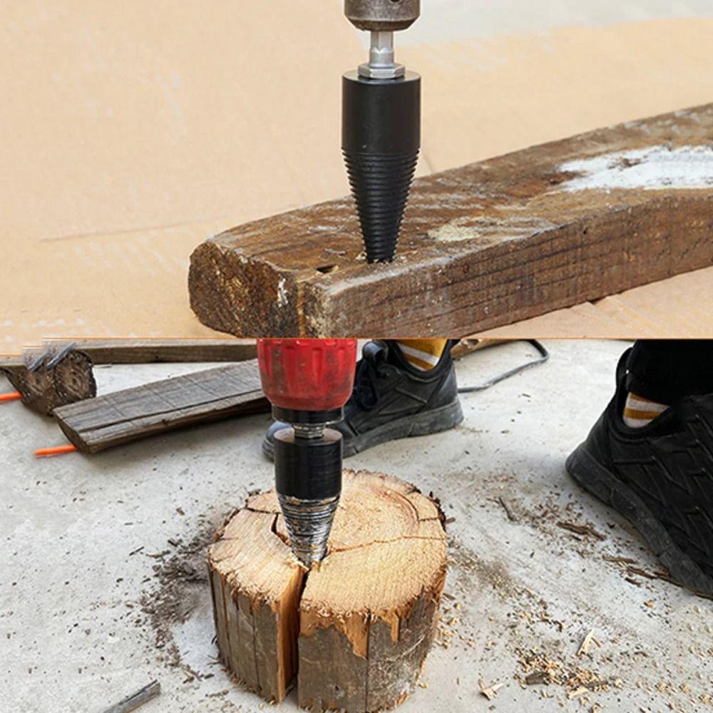 Конус для раскалывания дерева с круглым хвостовиком Шестигранный хвостовик Сверло для деревообработки Рубка