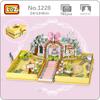 LOZ 1228 Happy Wedding Party Fold Book Bride Bridegroom Garden Ceremony Cake Mini Blocks Bricks Building Toy No Box