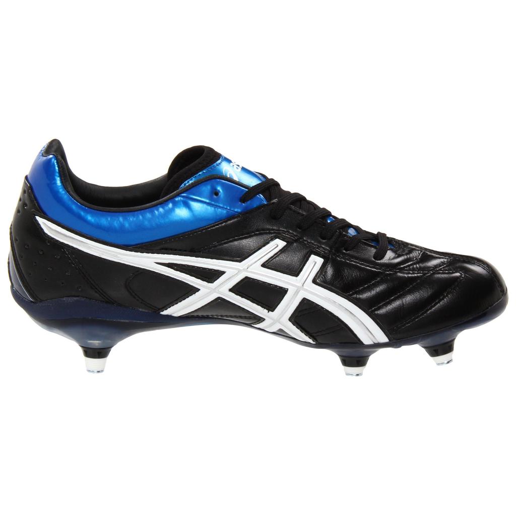 Asics Lethal Tigreor Comfortable Professional Stable SG (Metal Long Studs) Shock Absorbing Durable Soccer Shoes Men Soccer Shoes Blue Black P105L9-005