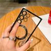 Magnetic Wireless Charge Plating Case For Samsung S25 S24 Ultra S23 S22 Plus S21 FE Note 20 10 Transparent Soft Shockproof Cover