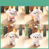 Small Soft Dog Plush Keychain Cute Cartoon Bag Accessory Children Gift Doll