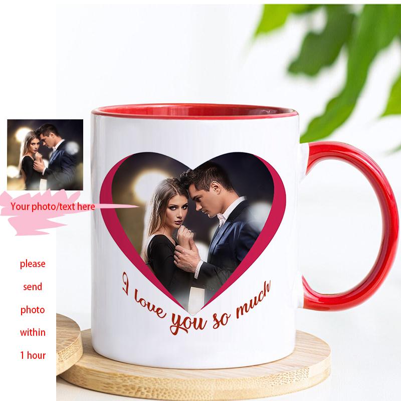 Personalised Your Photo/Text Mug,Customize Boyfriends/Girl friends Coffee Mugs, Tea Cups, Wedding , Surprised Gift for Lovers