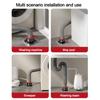 Stainless Steel Sink Drain Pipe Adapter Anti Odor Multifunctional Dishwasher Water Pipe Connector Sealing Ring
