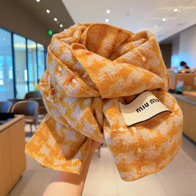 Новый детский модный шарф для девочек, чтобы согреться и универсальный для младенцев. Мягкий и утолщенный теплый шарф для детей