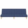 2 Seater Sofa Bed Blue Fabric