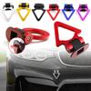 2 Designs Car Styling Trailer Hooks Sticker Decoration Car Auto Rear Front Trailer Simulation Racing Ring Vehicle Towing Hook