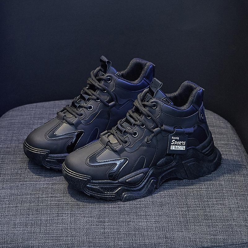 New Style Dad Shoes for Women for Spring Students Versatile Sports Shoes for Women Casual Thick Sole Height-enhancing Shoes