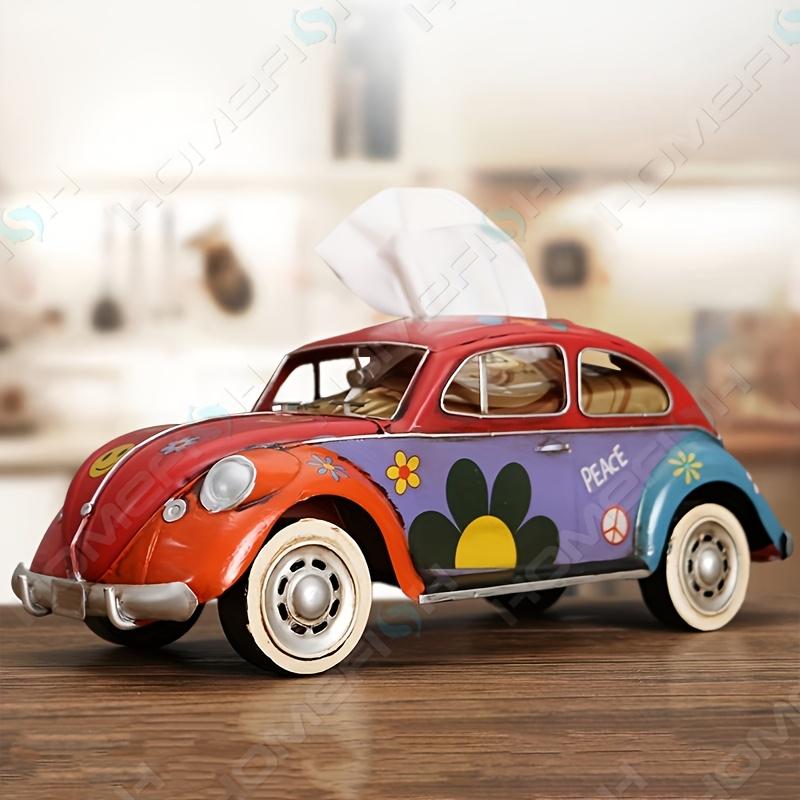 Креативная винтажная коробка для салфеток в американском стиле для автобуса, декоративный элемент для гостиной, служащий держателем салфеток и украшением для автомобиля.