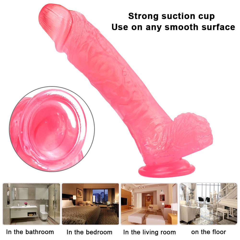 Big Dildo RUNYU Soft Long Dildos Realistic Penis Suction Cup Huge Dick Anal Adult Sex Toy for Woman