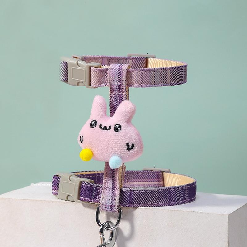 Регулируемая шлейка для кошки с поводком, дышащий жилет, защита от побега, нагрудный ремень для котенка, легкий контроль, принадлежности для домашних кошек, регулируемый ошейник