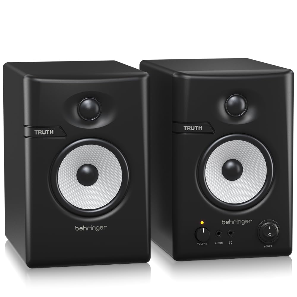 Behringer Monitor Speaker Pair TRUTH Series Inch Woofer Model TRUTH 3.5 3.5