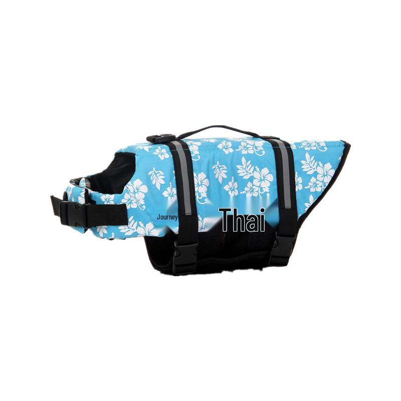 Reflective Dog Swimsuit Life Vest for All Sizes - Summer Outdoor Buoyancy Sportswear for Pet Water Play and Training