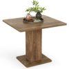 Dining Table for 4, 90 cm X 80 cm X 75 cm Small Kitchen Table with Sturdy Base, Farmhouse Dinner Table for Dining Room