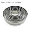 6Pcs/Set DIY Cake Ring Mold Stainless Steel Cookie Mousse Cuttur New Cake Gum Paste Mould