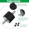 M10 40*30 Rubber Mount Damper Threaded Damper Shocks Struts Damper Air Compressor Pump Anti Vibration Rubber Mount Shock Damper
