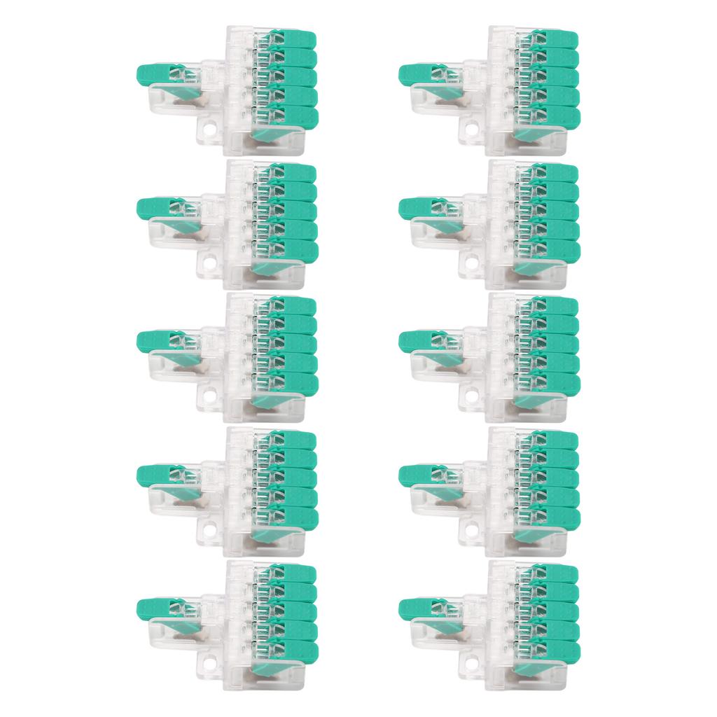 10 шт. 1 в 5 выходов электрический соединитель для сращивания проводов быстрый соединитель для сращивания проводов 41A 450V