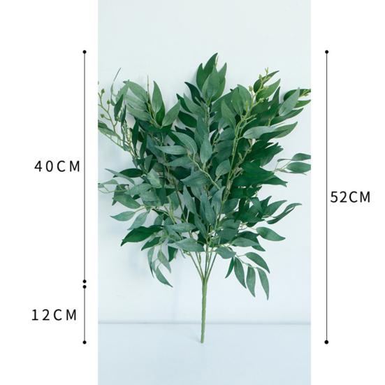 1шт искусственные плетеные листья ивы поддельные зеленые растения листва свадебный домашний декор