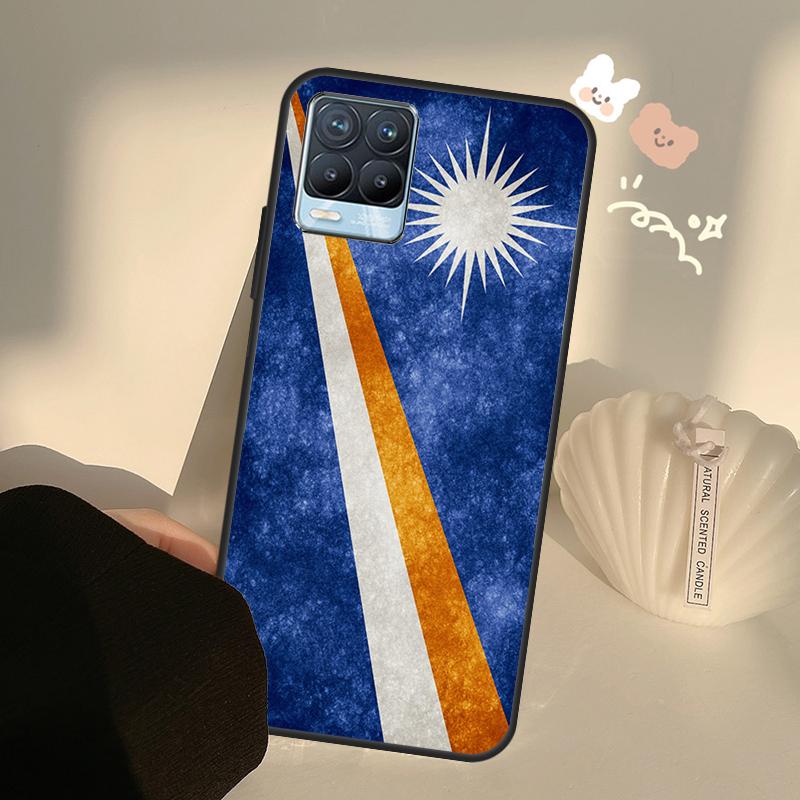 Marshall Islands Flag Case For Realme C71 C63 C61 C55 C51 C53 C25 C65 C67 C75 11 12 13 14 15 Pro Plus GT6 GT7 Pro