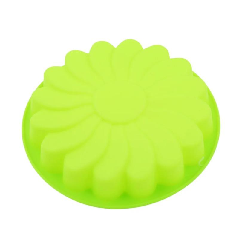 3D Color Random Silicone Big Cake Molds Sunflower Cake Mould Pan Tray DIY Birthday Wedding Party Suppily Bakeware Baking Tools