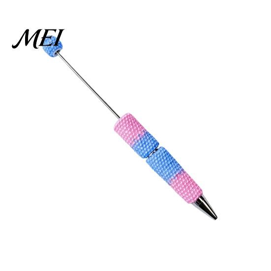 DIY Crafting Pens Beadable Pen, Colorful Fancy Beaded Ballpoint Smooth Flow Gift for Students, Party Favors, Creative Office Supplies