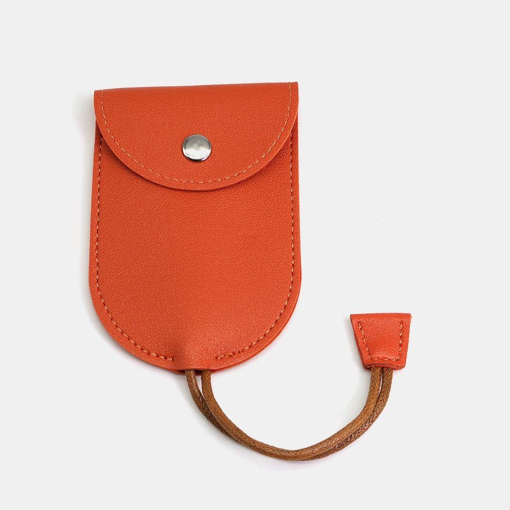 PU Matte Leather Key Sleeve Large-Capacity Keychain Bags Car Key Fob Key Case Cover Women