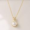 Tamsui Pearl Necklace for Women Fashion Versatile High-end Design Collarbone Chain for Best Friend Lucky Bag Gift