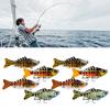 4Pcs 3D Swimming Baits Fishing Lures Realistic Looking Bright Color