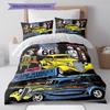 Route 66 Pattern Bedding Quilt Set Quilt Cover Pillowcase Home Decoration Birthday Gift (1 * duvet cover + 2 * pillowcase, without core)