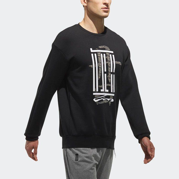 Adidas Wu Ji Collection Sweatshirts Men's Black Crew Neck Moderate Regular CV6227