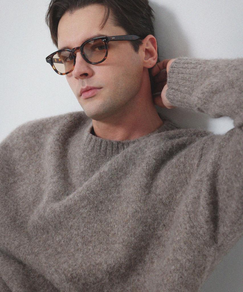PAVOE Garron Yak Alpaca Wool Knit_Light Brown