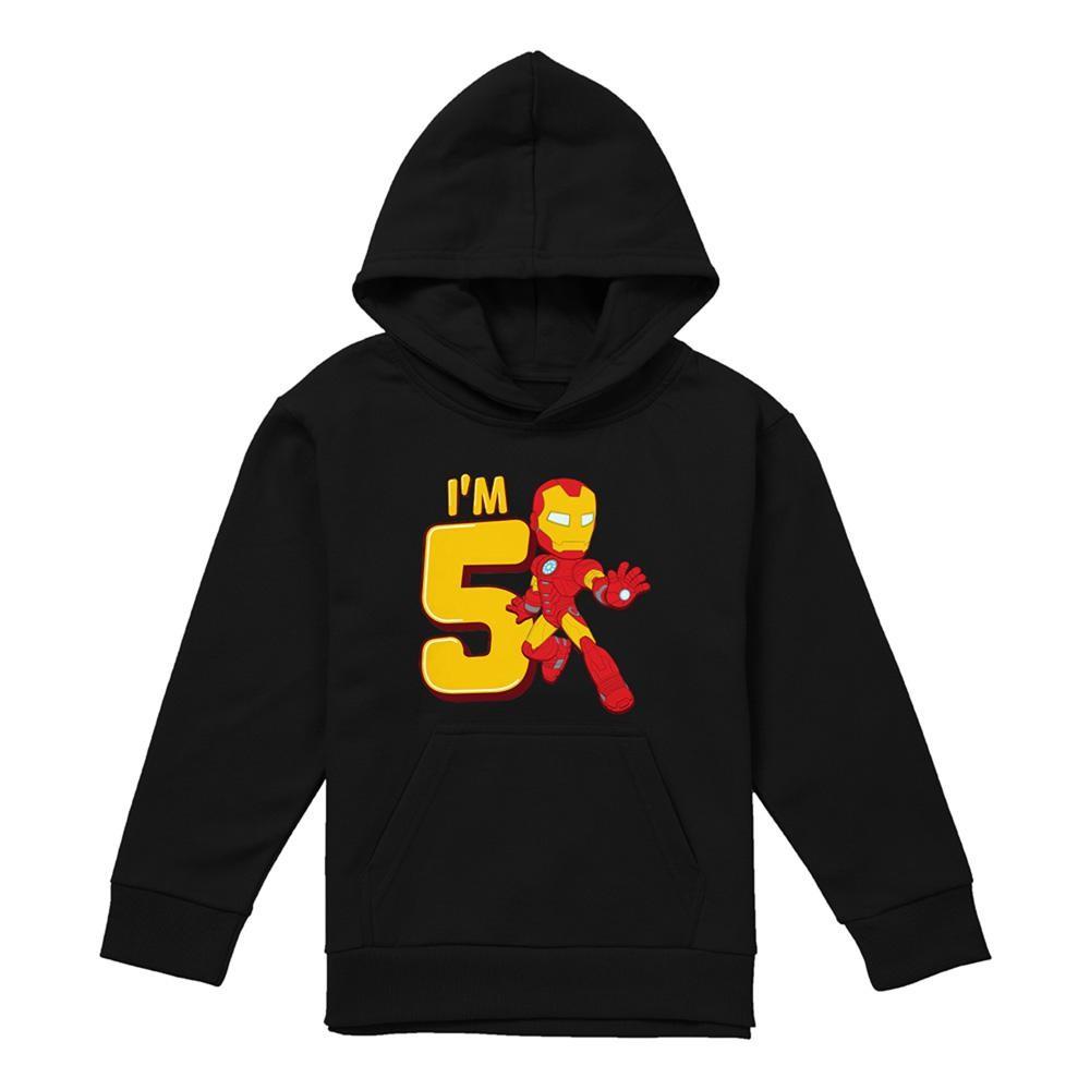 Marvel Childrens/Kids Iron Man 5th Birthday Hoodie