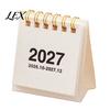 Practical Gift for Students Professionals Mini Desk Calendar 2026-2027, Oct 2026 to Dec 2027 Standing Flip Small Monthly Planner with Thick