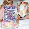 Ocean Animal Vintage Print T Shirt "Respect The Locals" Ocean Beach Series T-Shirts Unisex Unisex Short Sleeve Summer Vibes Tshirts